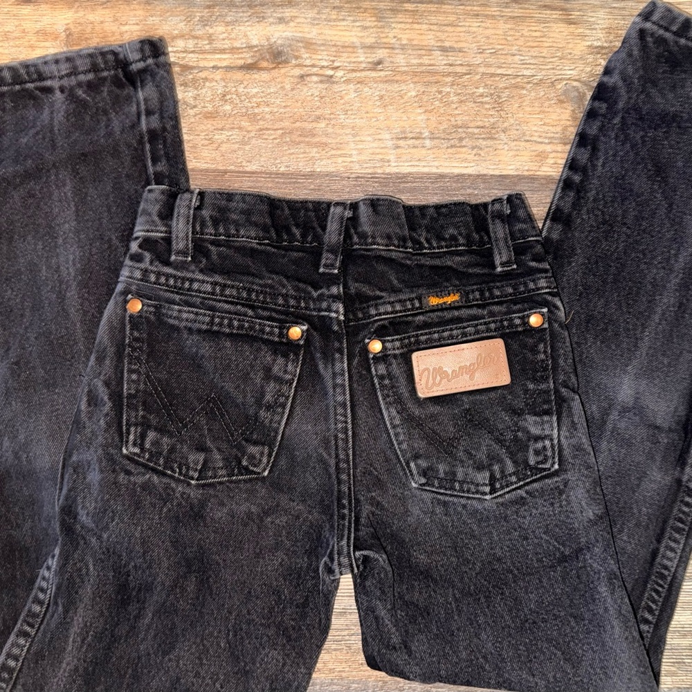 Wrangler Boys Dark Gray Straight Jeans 9 SLIM W ADJUSTABLE WAIST